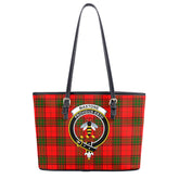 Maxtone Tartan Crest Leather Tote Bag